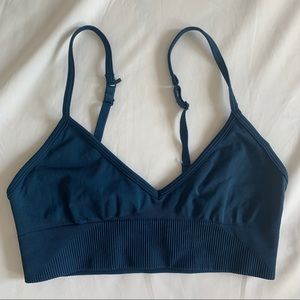 Lululemon Bra Ebb to Street A/B Sz 6 Night Diver